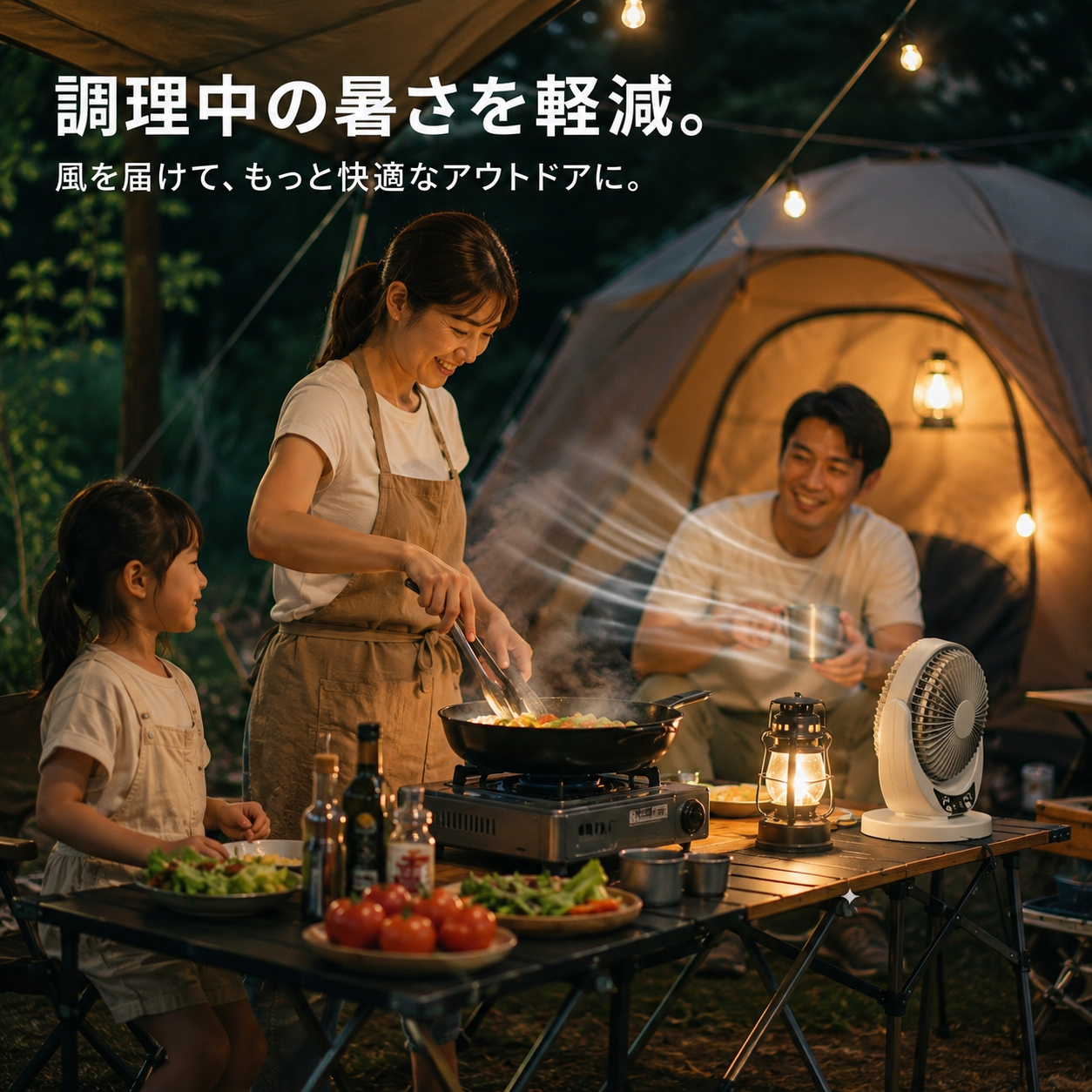 SolarAir™ 車中泊と夏キャンプのための、静かなソーラーファン。